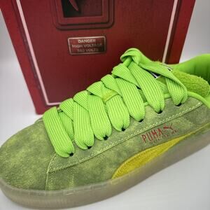 Puma Suede XL X Ghostbusters Shoes Men 11.5 Slimer Lace Up Green Sneaker All OG